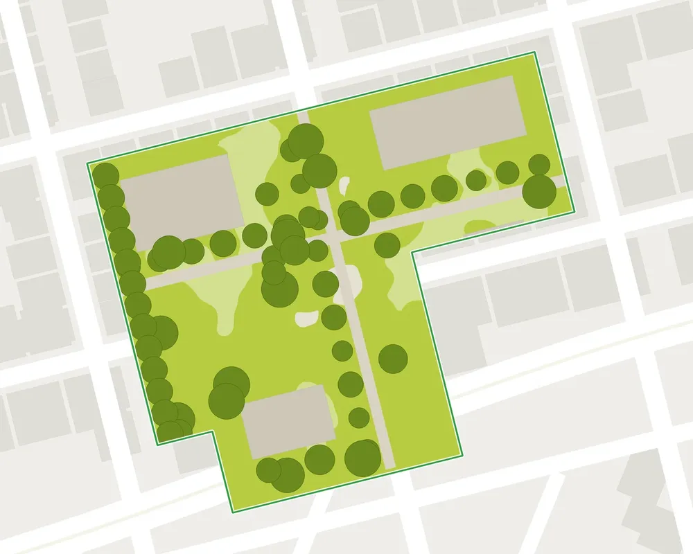 Carte biodiversité (CBS et CBSh), projet sur le même site