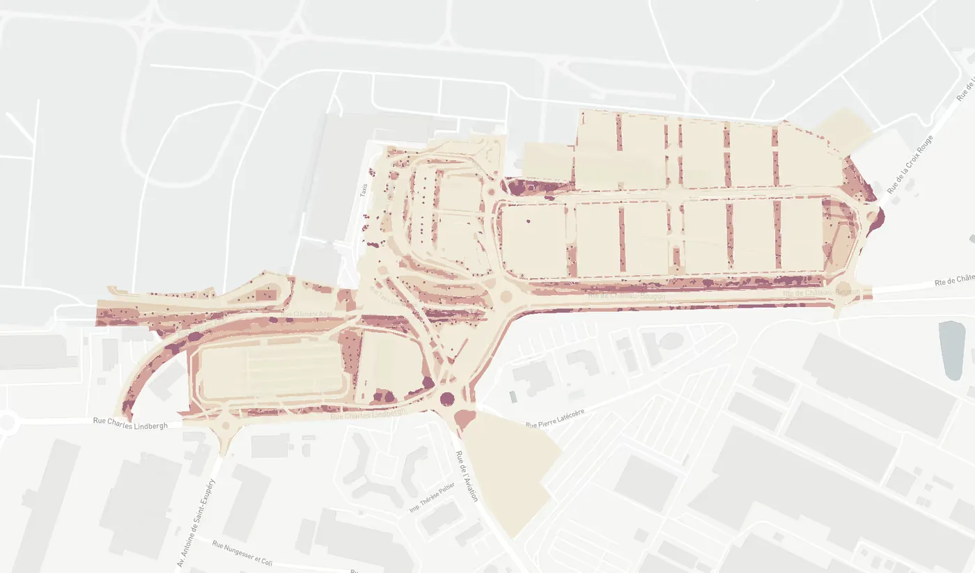 Stock de carbone – Aéroport de Nantes