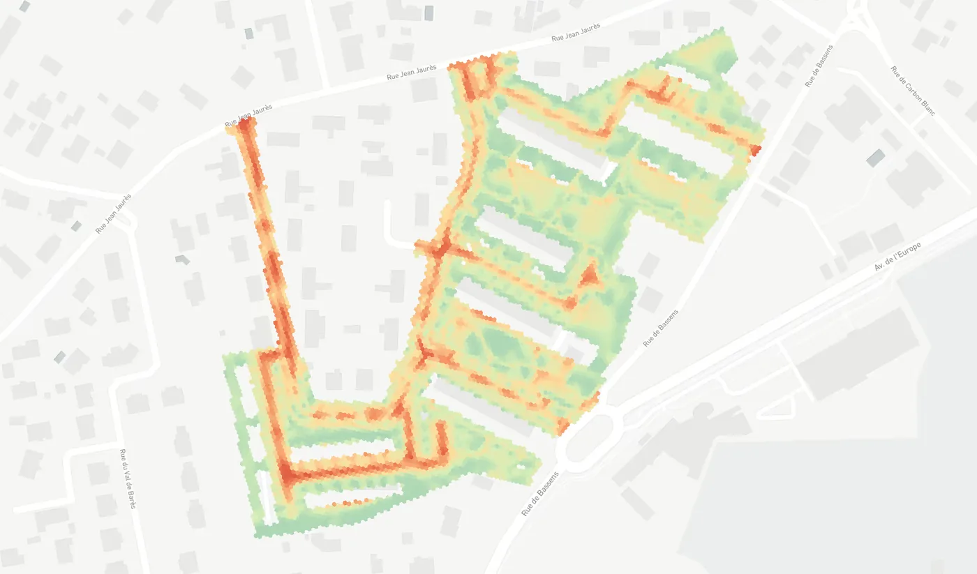 Température de surface – Cité du Bel Air